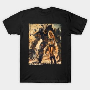 Fallout Girl with Monster Wasteland T-Shirt